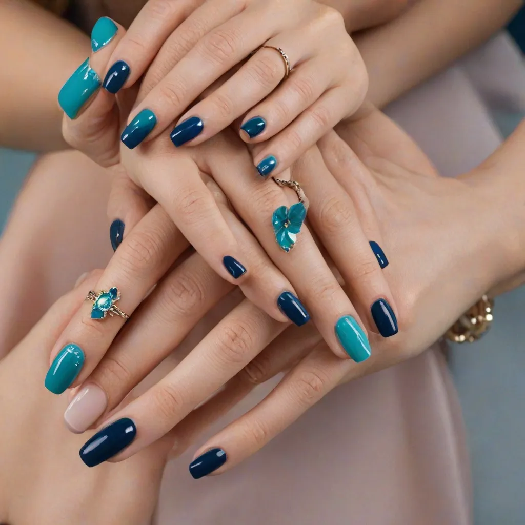 Jakie paznokcie wybrać do chabrowej sukienki?