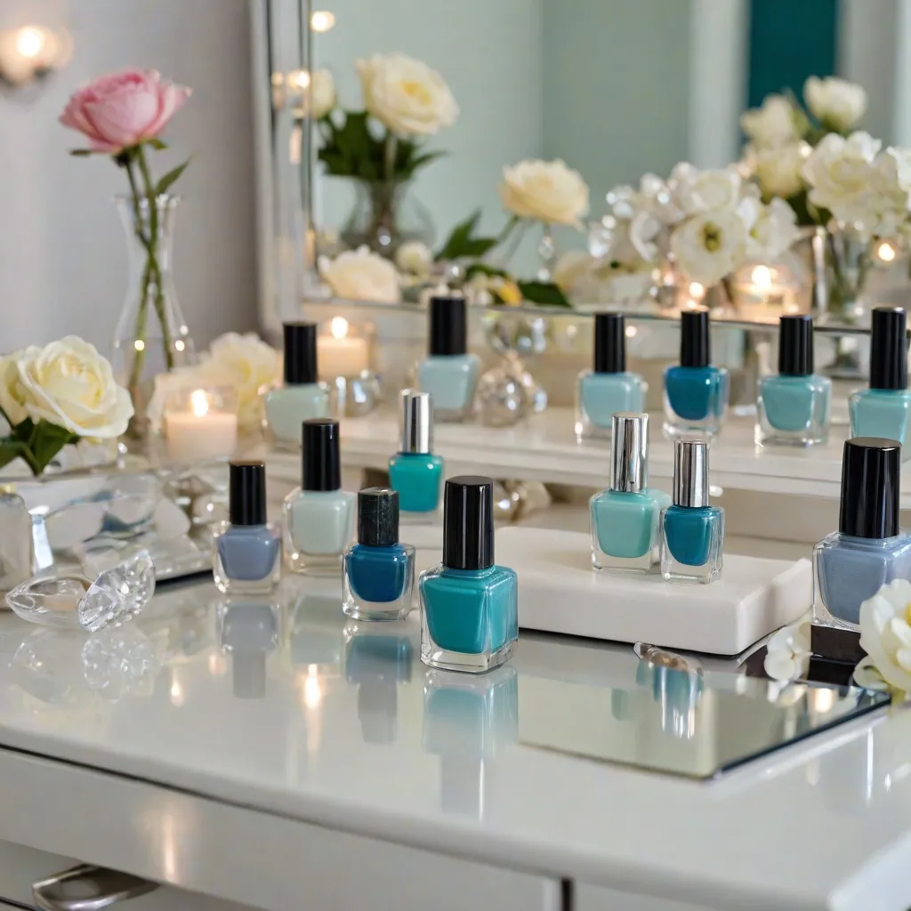 Jakie kolory paznokci wybrać do granatowej sukienki?